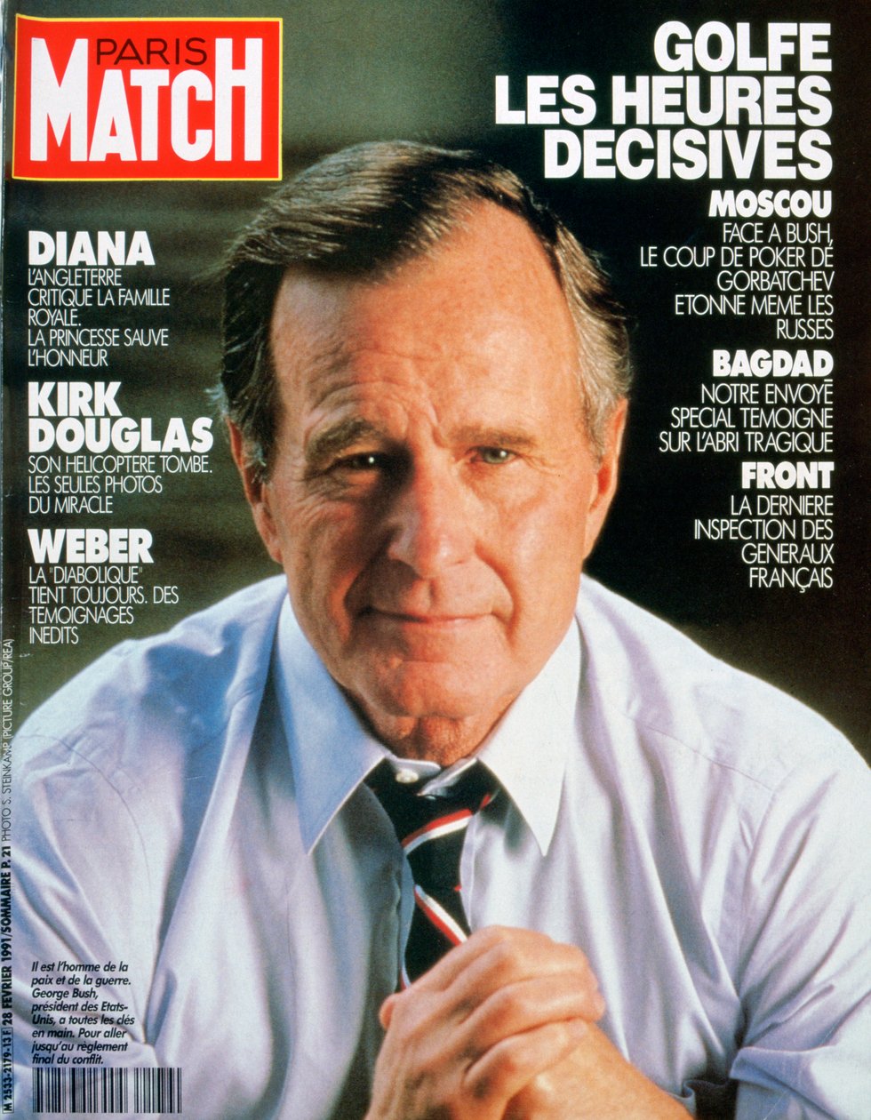 Forside av Paris Match, februar 1991 av Unbekannt