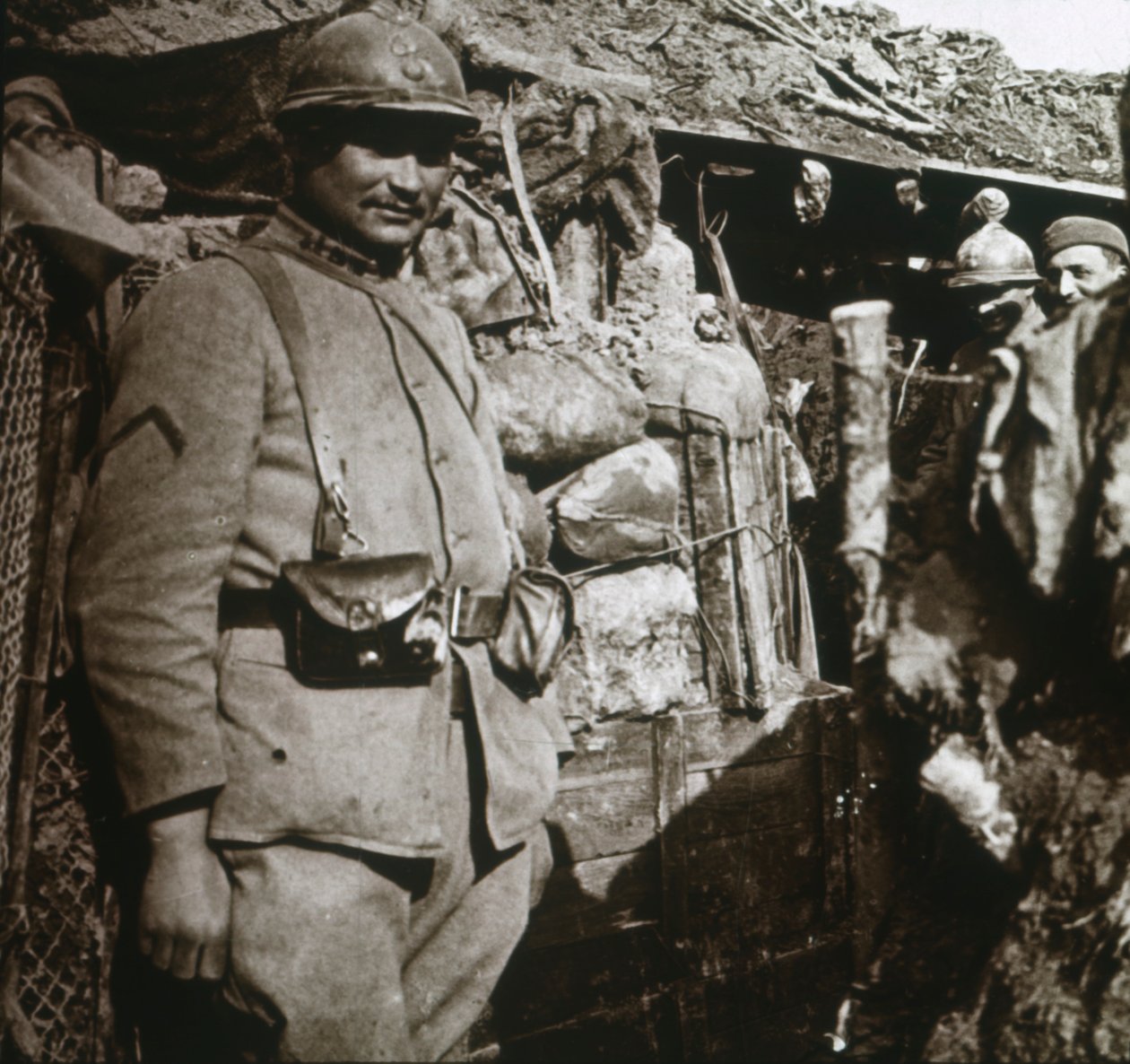 Frontlinje ved Berry-au-Bac, Nord-Frankrike, c1914-c1918 av Unbekannt