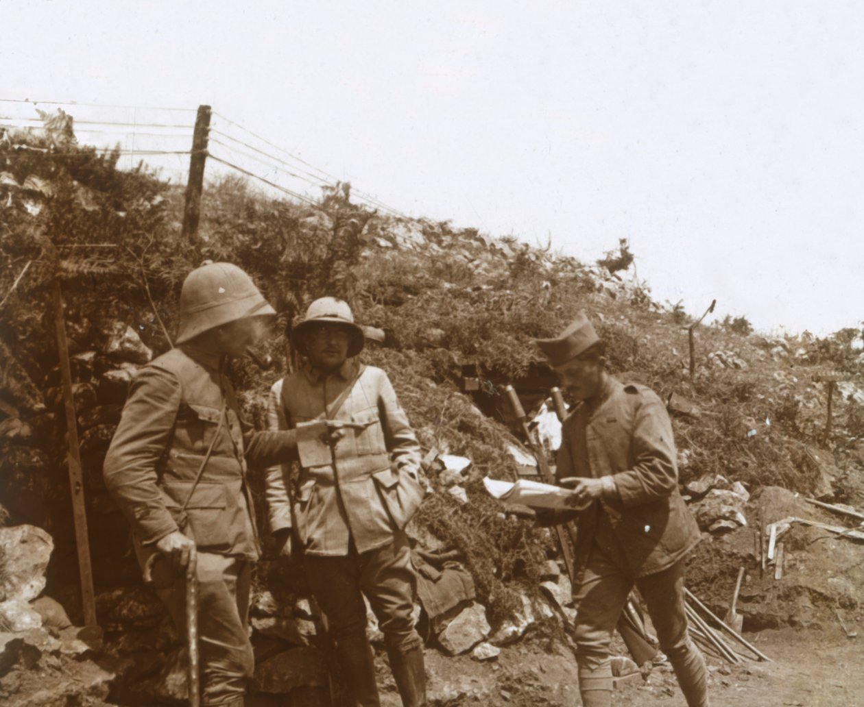 Frontlinje mot Monastir, Serbia, c1916 av Unbekannt