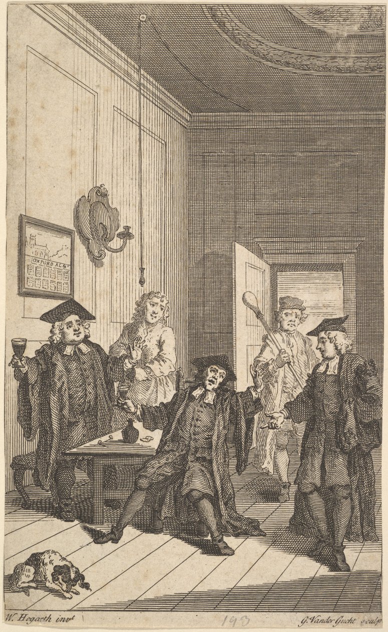 Frontispice til The Humors of Oxford, april 1730. av Unbekannt