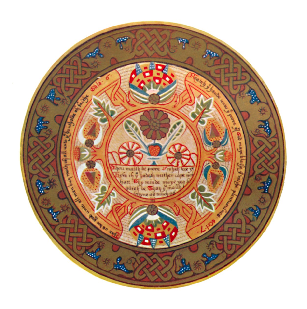 Fruit Trencher of the Elizabethan Period British Museum., 1500-tallet, 1903 av Unbekannt
