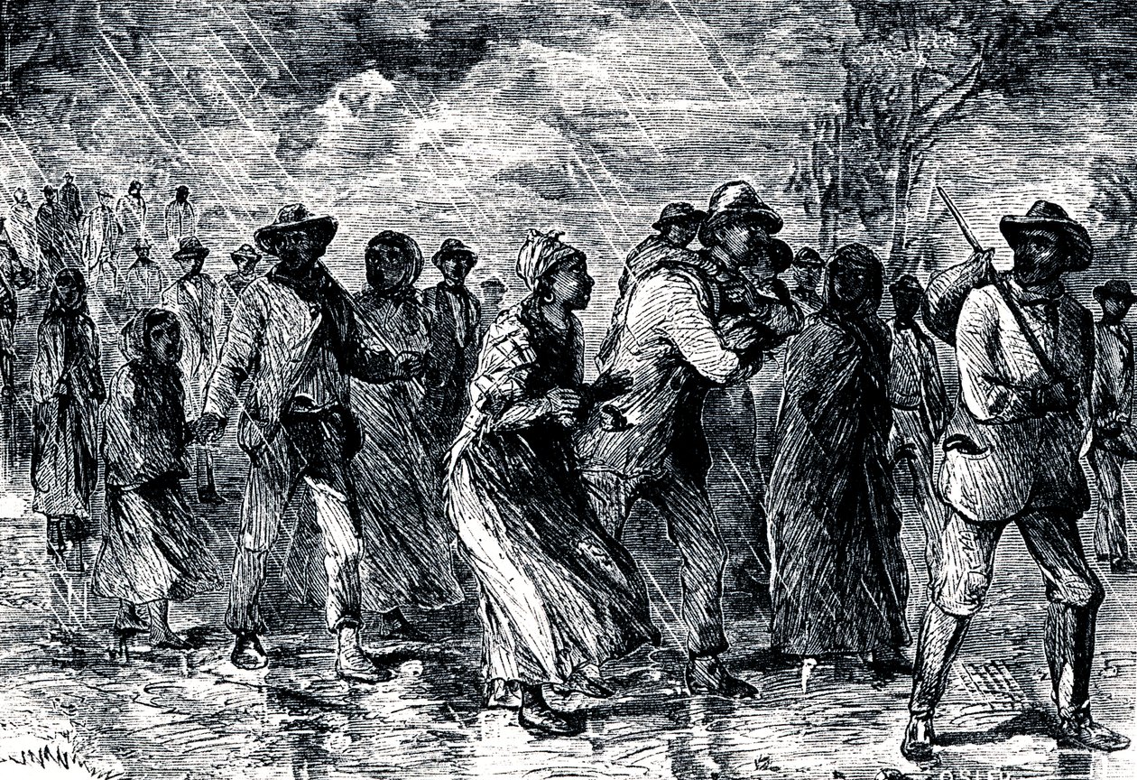 Rømte slaver på flukt fra Maryland til Delaware via Underground Railroad, 1850-1851 av Unbekannt