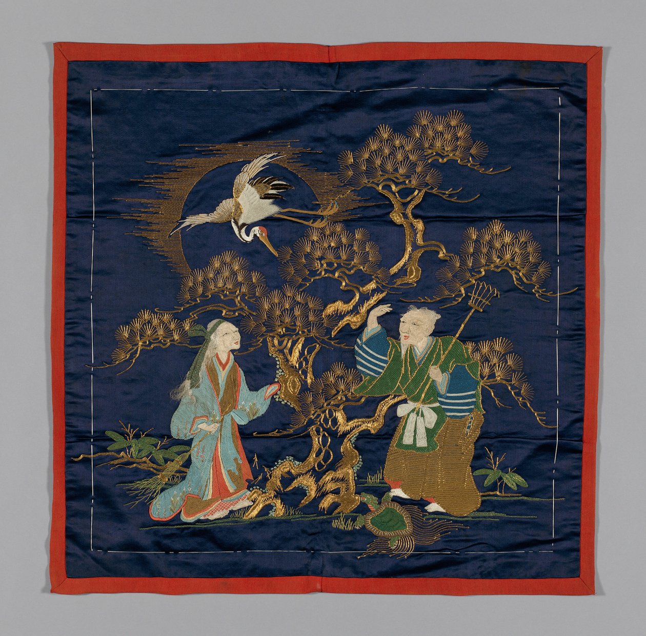 Fukusa-gaveomslag, Japan, sen Edo-periode 1789-1868 Meiji-periode 1868-1912, slutten av 1800-tallet. av Unbekannt