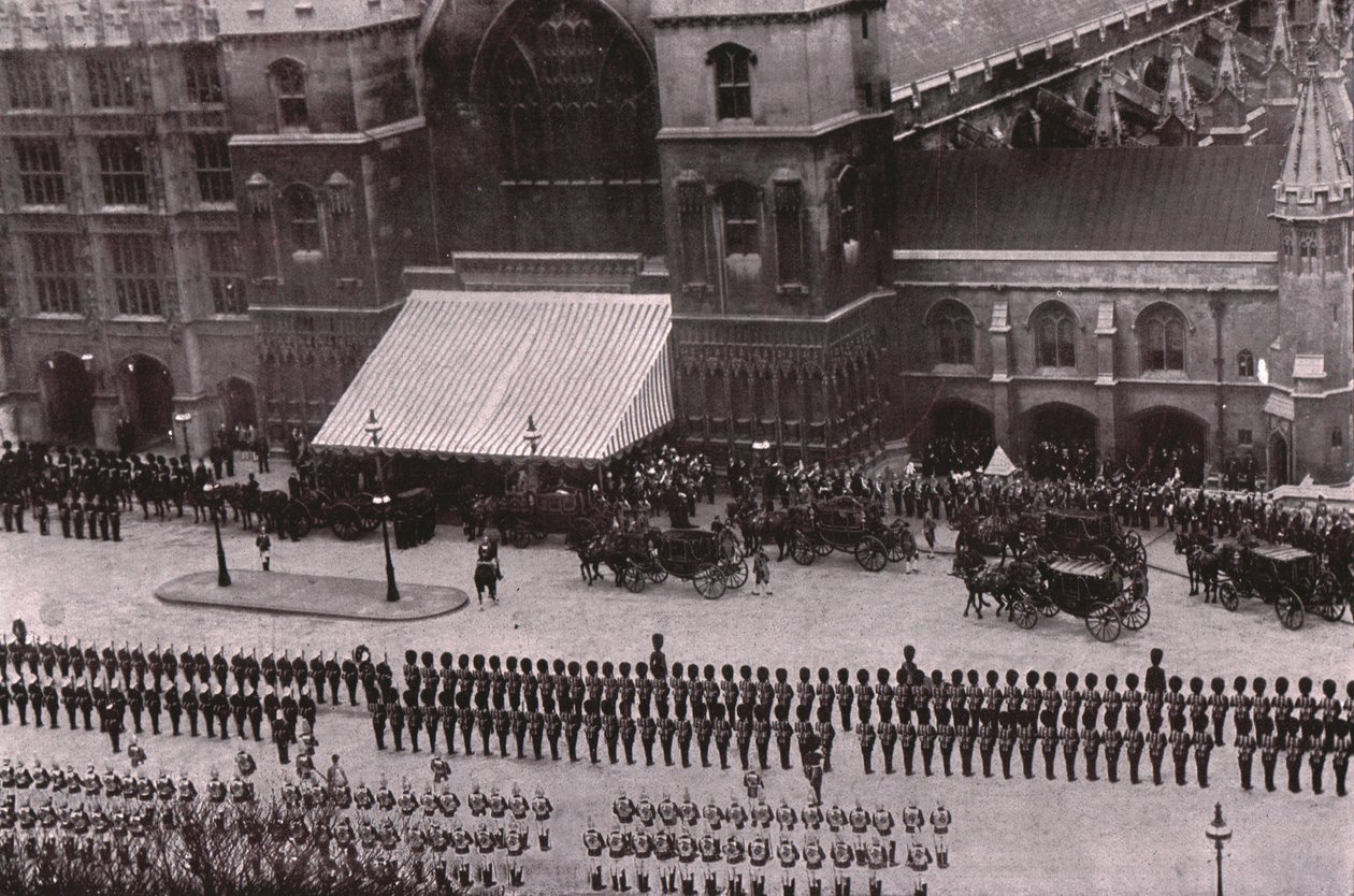 Begravelsesprosesjon til kong Edward VII, London, 20. mai 1910. av Unbekannt