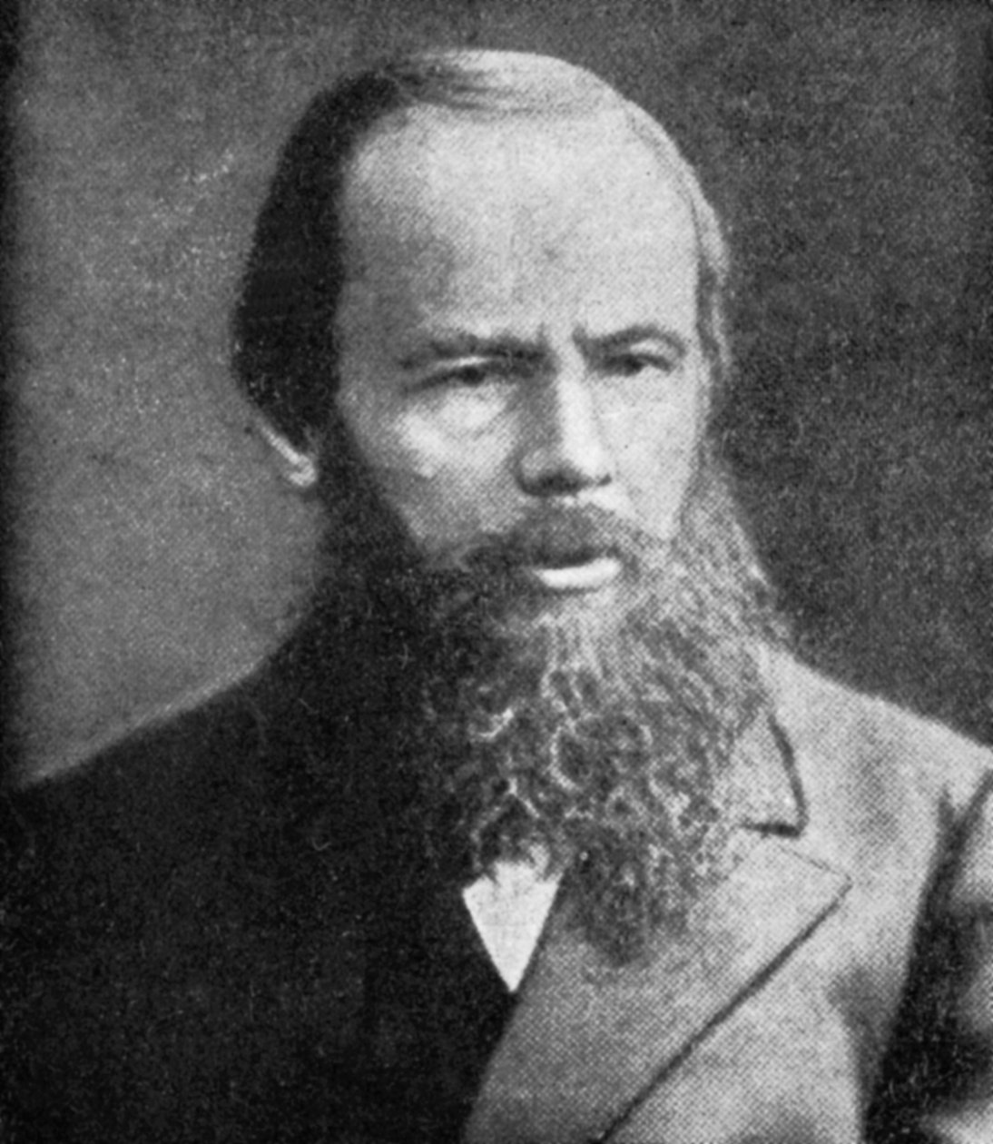 Fjodor Dostojevskij 1821-1881, russisk forfatter, tidlig på 1900-tallet av Unbekannt