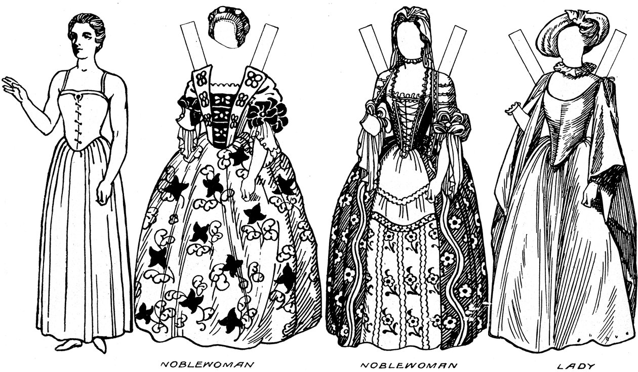 Gallery of Historic Costume: What People Wear in Early Georgian Days, c1934 av Unbekannt