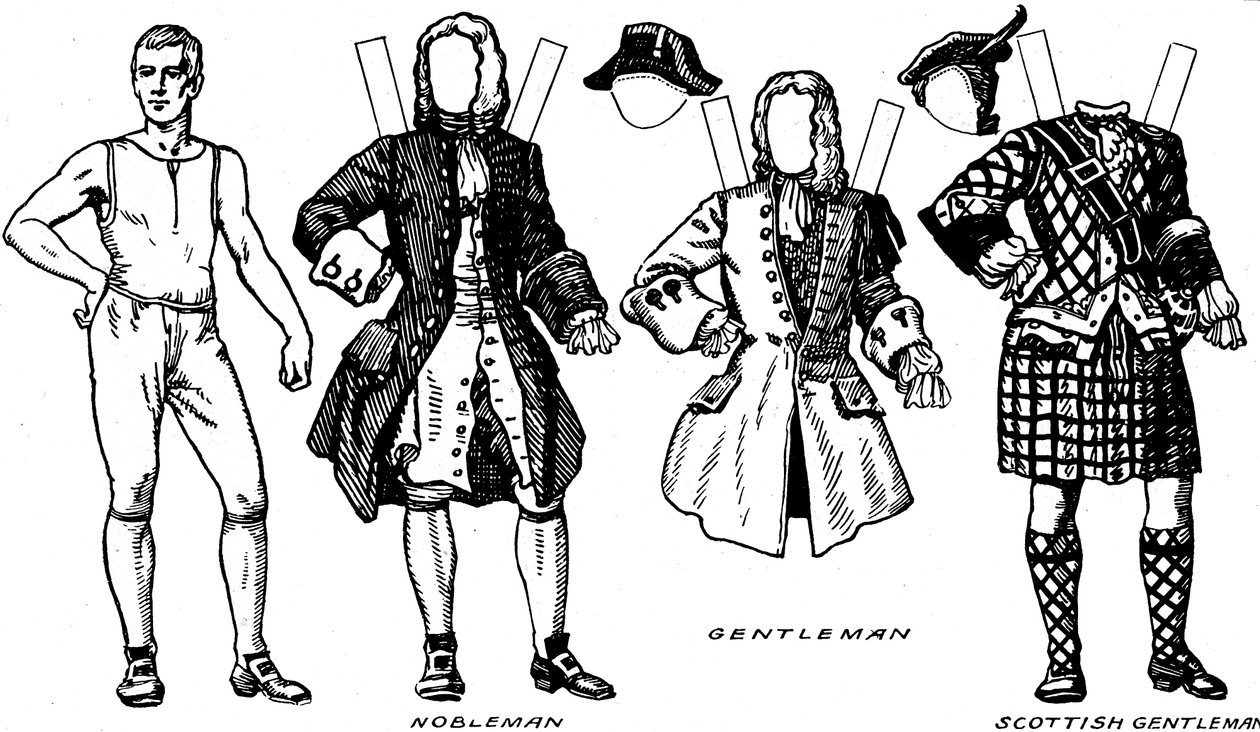 Gallery of Historic Costume: What People Wear in Early Georgian Days, c1934 av Unbekannt