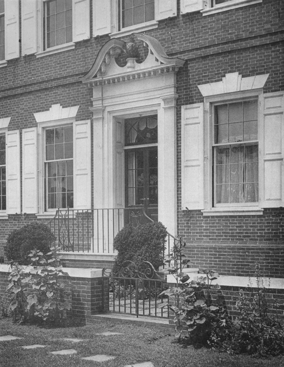 Hageinngang til huset til frøken Anne Morgan, New York City, 1924 av Unbekannt
