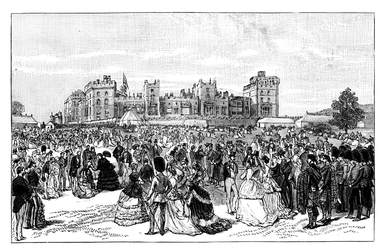 Hagefest på Windsor Castle, 1800-tallet av Unbekannt