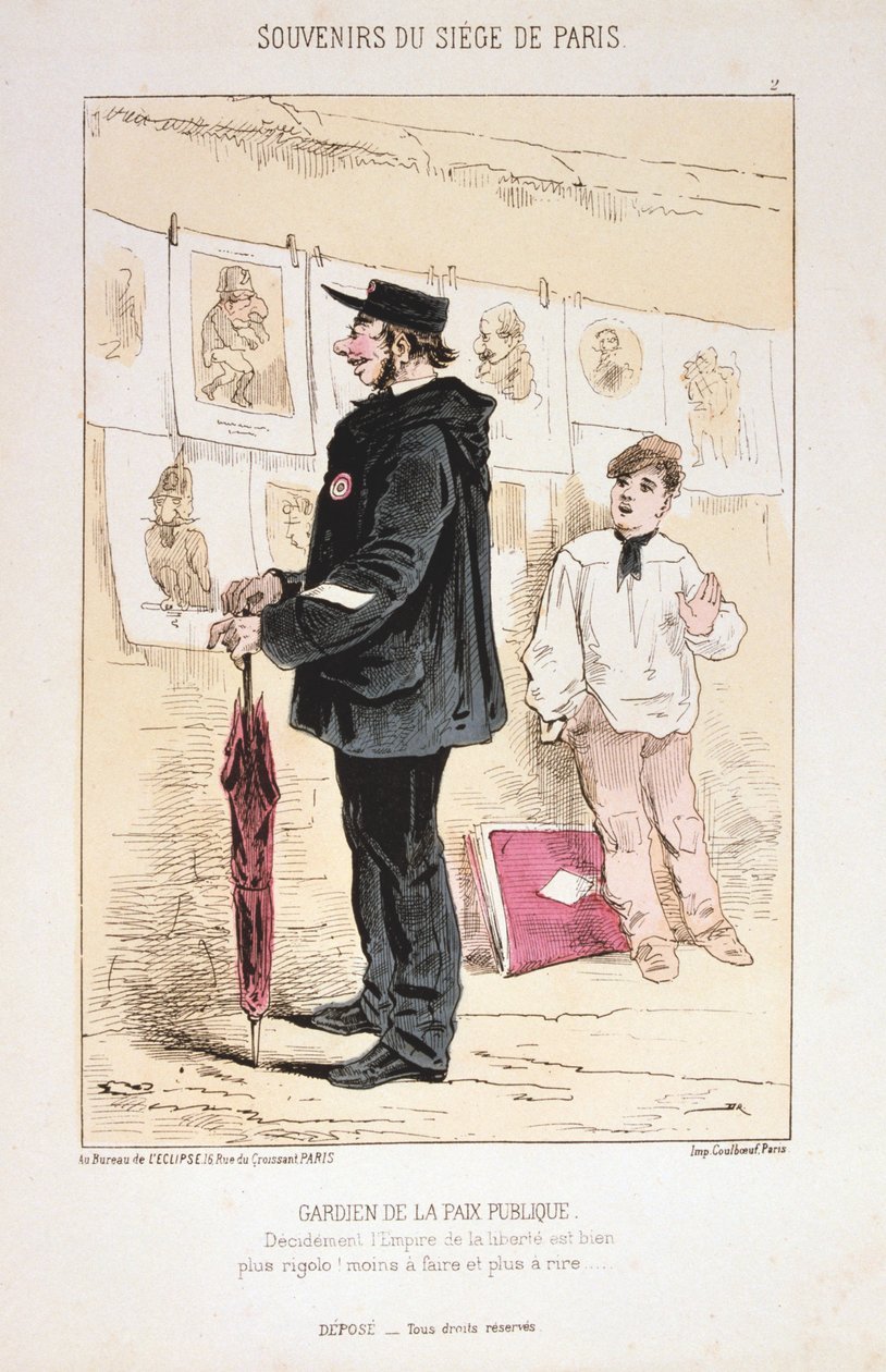 Folkefredens vokter, beleiringen av Paris, 1870-1871 av Unbekannt
