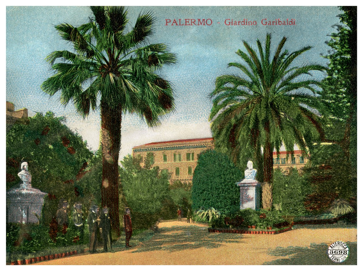 Garibaldi Garden, Palermo, Sicilia, Italia, tidlig på 1900-tallet av Unbekannt