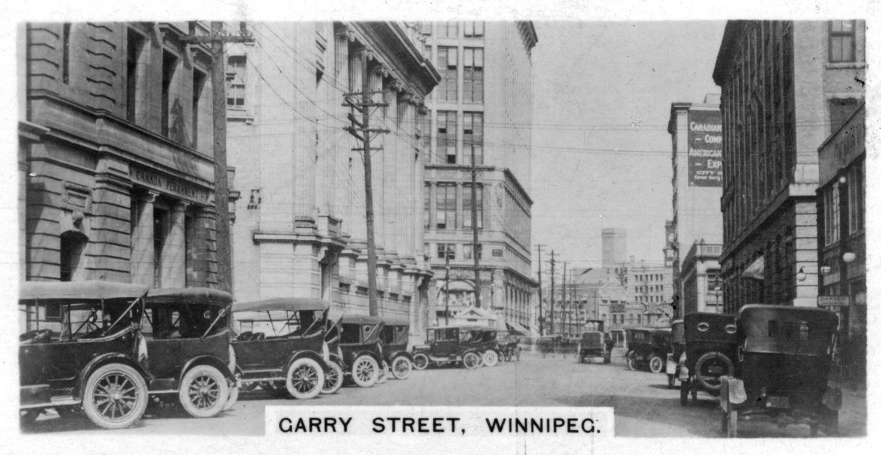 Garry Street, Winnipeg, Manitoba, Canada, ca 1920-tallet av Unbekannt