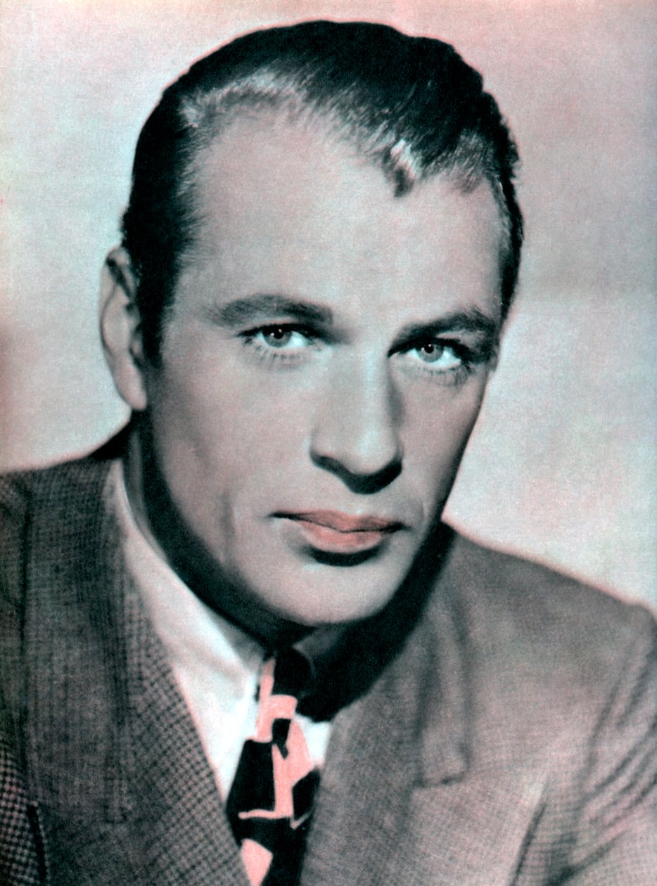 Gary Cooper , amerikansk skuespiller, 1934-1935 av Unbekannt