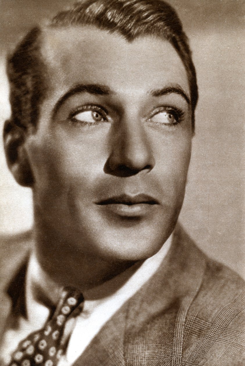Gary Cooper , amerikansk filmskuespiller, 1933 av Unbekannt