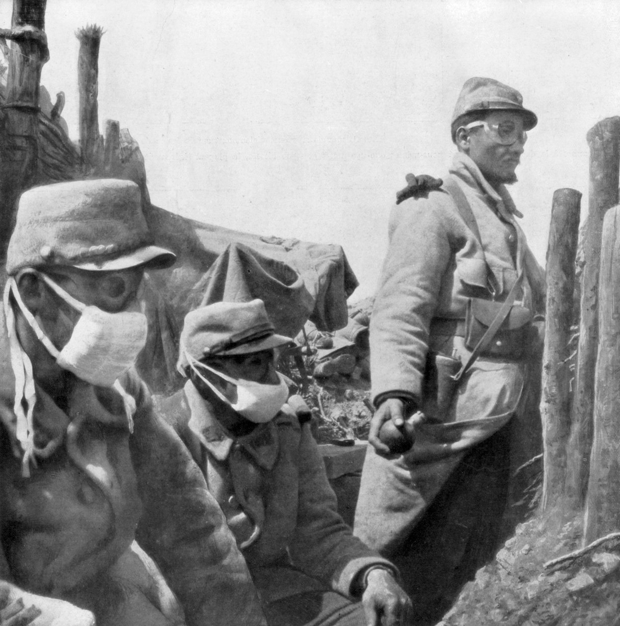 Gassbeskyttelse, Frankrike, første verdenskrig, 1915 av Unbekannt