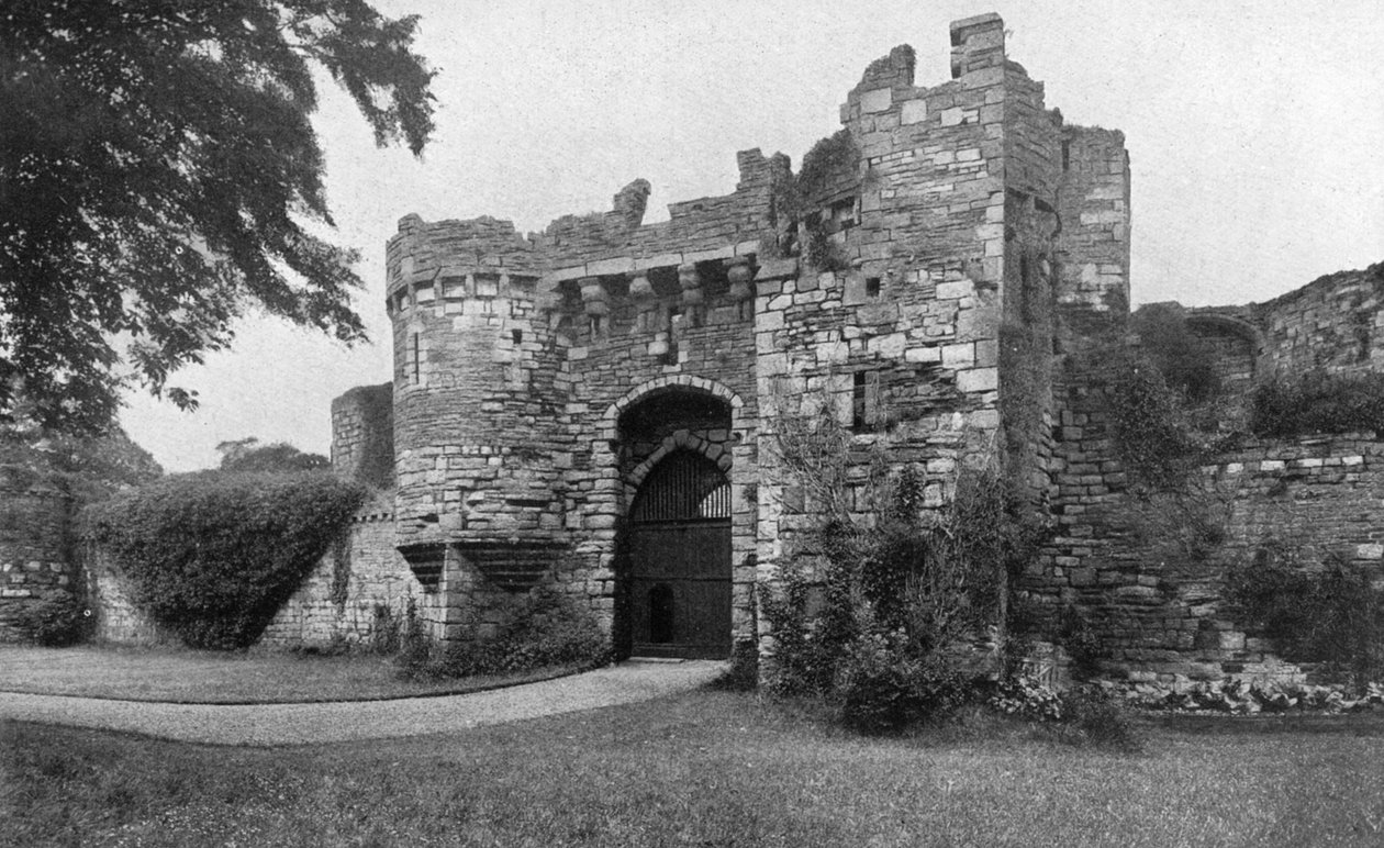 Porten til Beaumaris Castle, Anglesey, Wales, 1924-1926 av Unbekannt