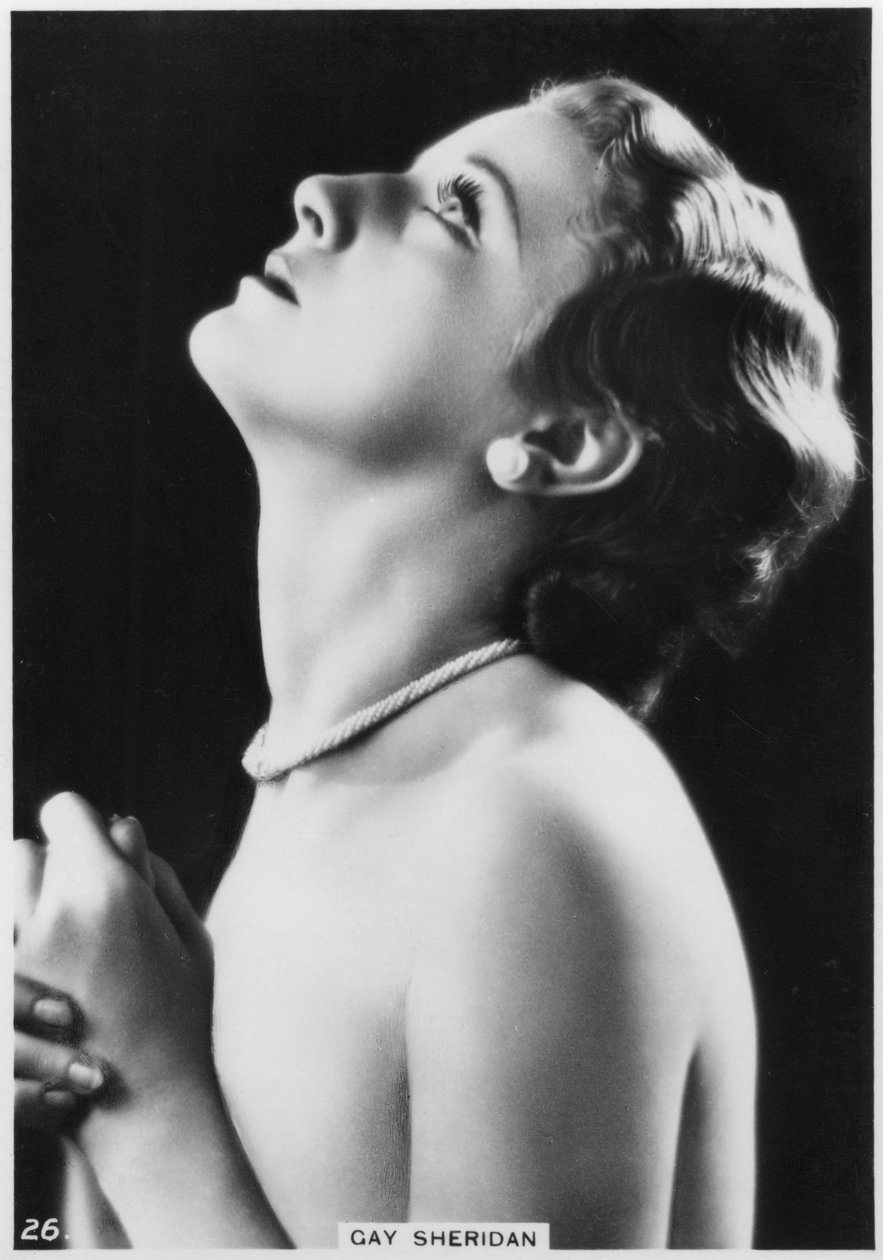 Gay Sheridan , amerikansk filmskuespillerinne, c1938 av Unbekannt