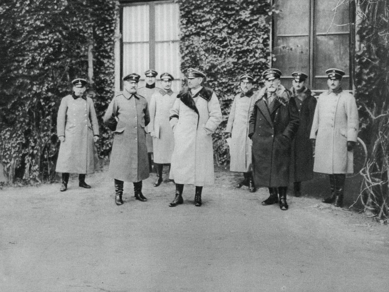 General Alexander von Kluck og andre offiserer, første verdenskrig, 1915 av Unbekannt