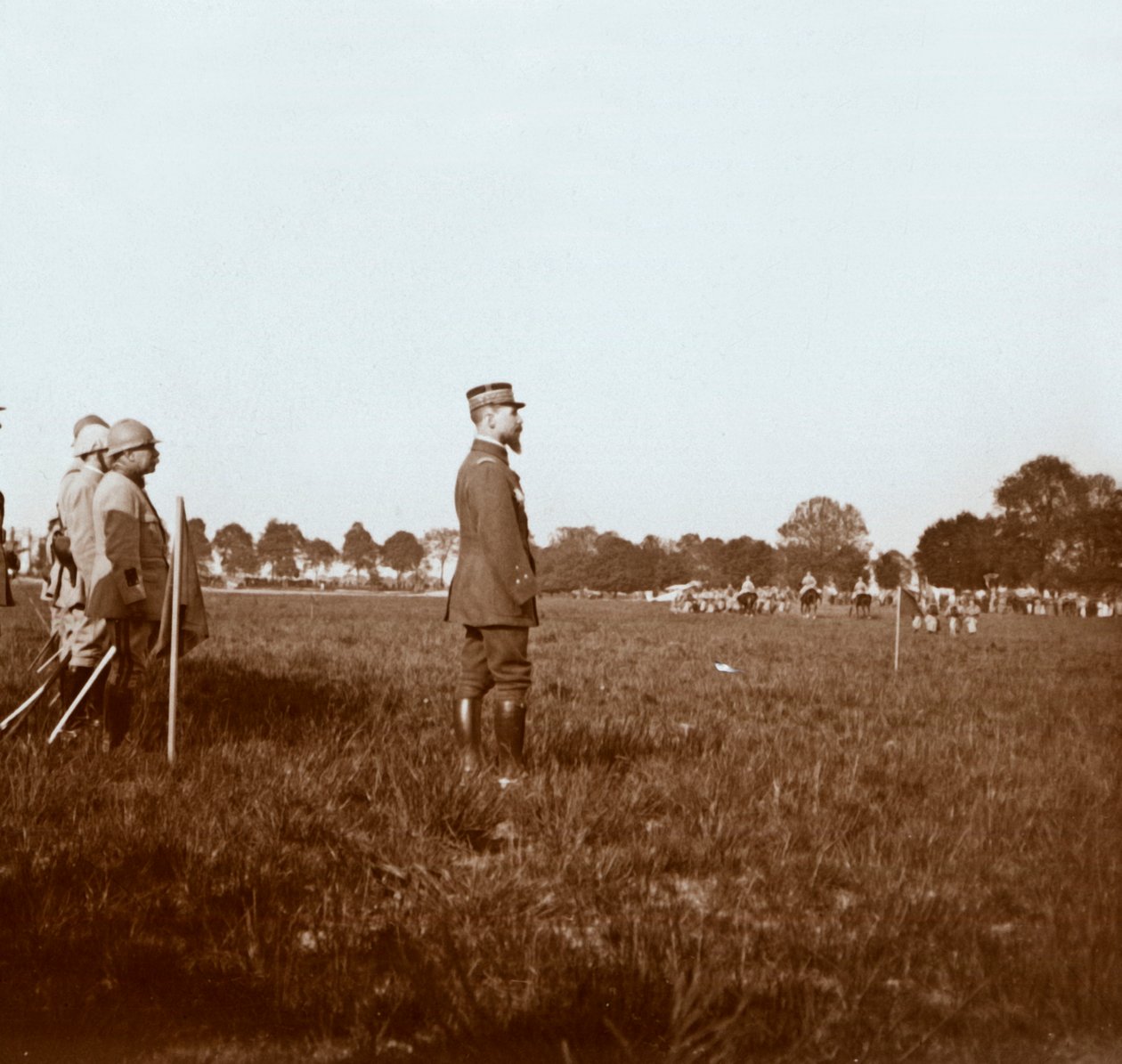 General Henri Gouraud, Chalons, Marne, Nord-Frankrike, c1914-c1918. av Unbekannt
