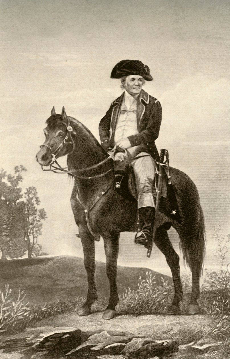 General Israel Putnam, viser uniform av en kontinental tropper, c1770, 1937. av Unbekannt