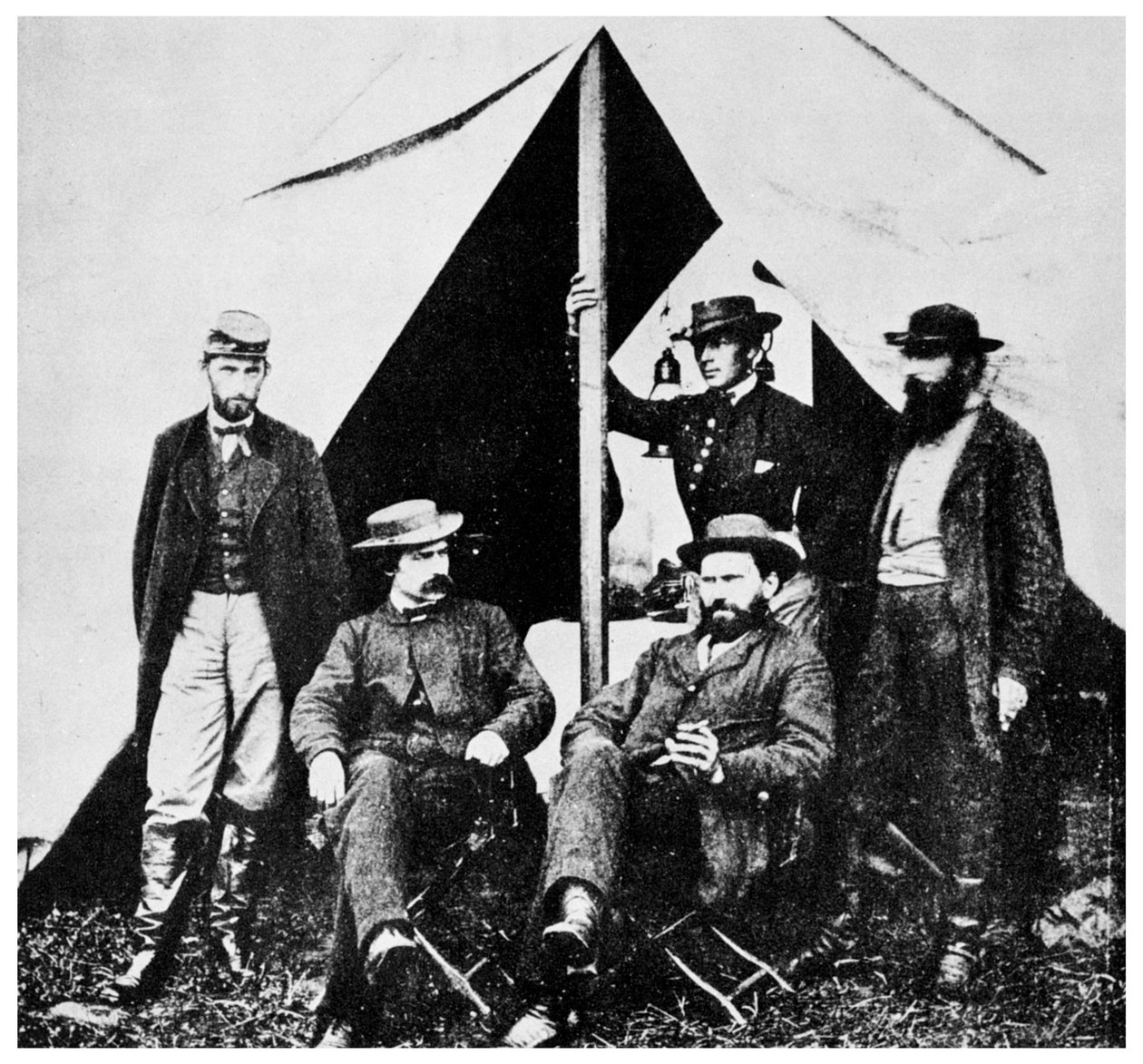 General McClellans hovedkvarter, Antietam, Maryland, amerikansk borgerkrig, 1861-1862 1955 av Unbekannt