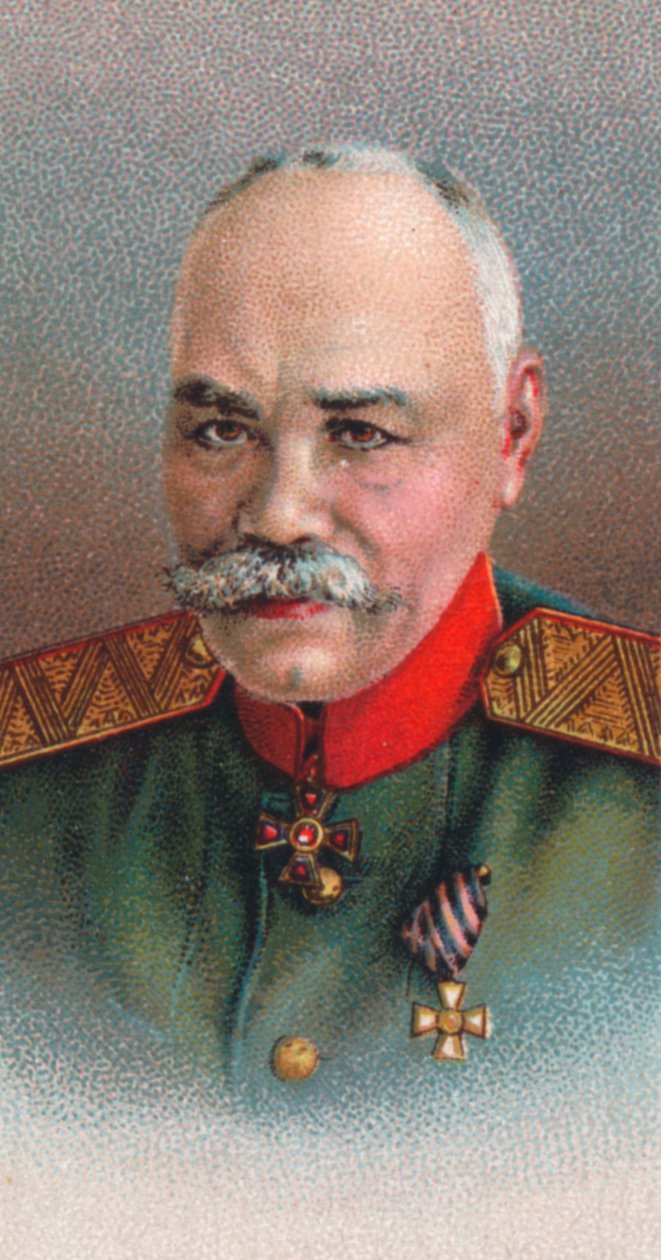 General Mikhail Vasilyevich Alekseev 1857-1918, general i den keiserlige russiske hæren, 1917 av Unbekannt