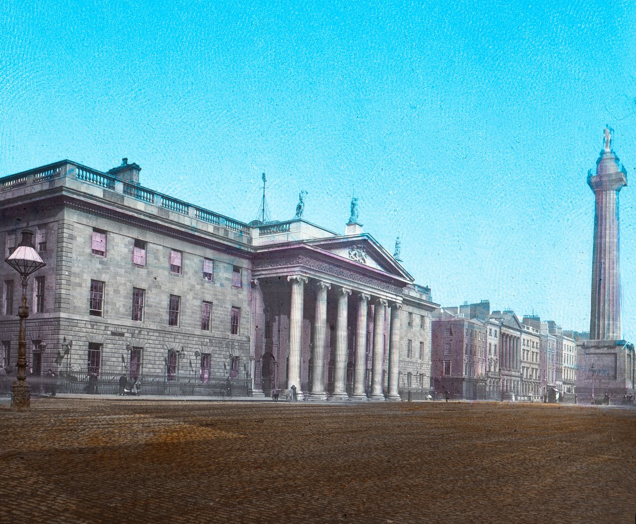 General Post Office og Nelsons Pillar, c1910 av Unbekannt