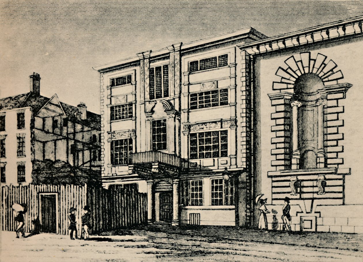General Post Office, ca. 1793 - Viser bygninger ved siden av Lloyds Coffee House, 1928 av Unbekannt