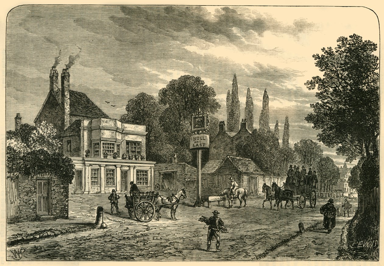 Generell utsikt over Old Kentish Town, 1820, c1876. av Unbekannt