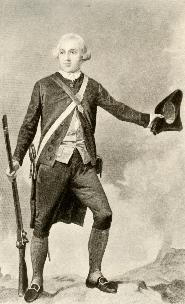 General Warren, i kjolen til en minuttmann, c1760, 1937. av Unbekannt