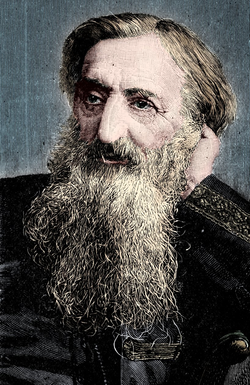 General William Booth, evangelisk sosialarbeider og grunnlegger av Frelsesarmeen, 1894 av Unbekannt