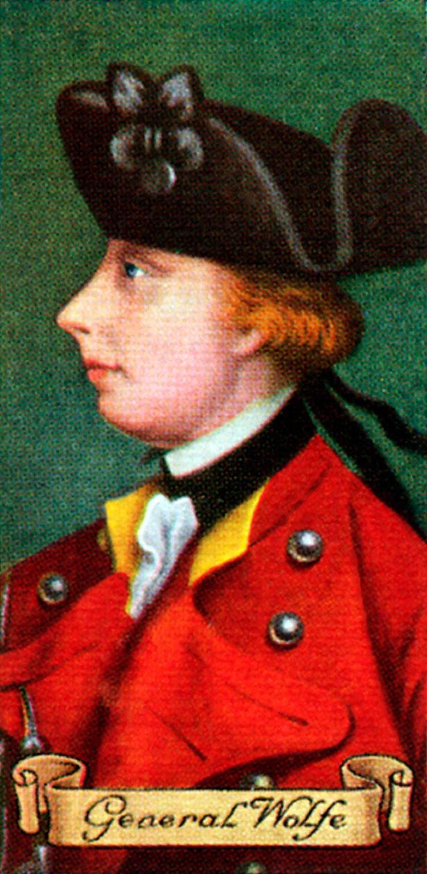 General Wolfe, hentet fra en serie sigarettkort, 1935 av Unbekannt