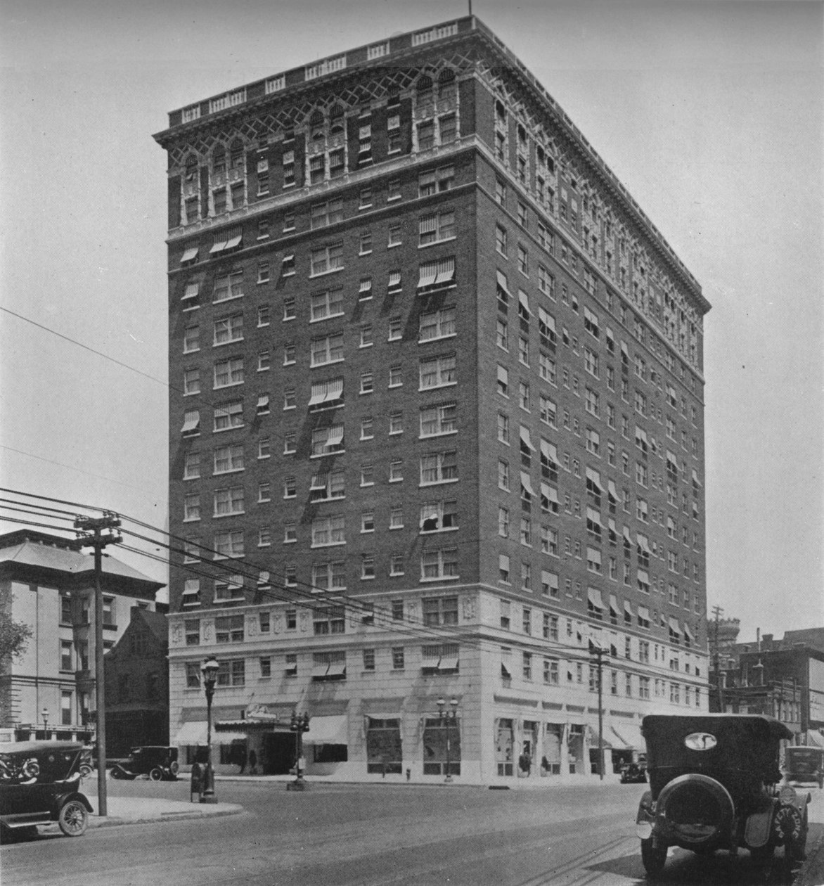 Generell utvendig utsikt, Melbourne Hotel, St Louis, Missouri, 1924. av Unbekannt