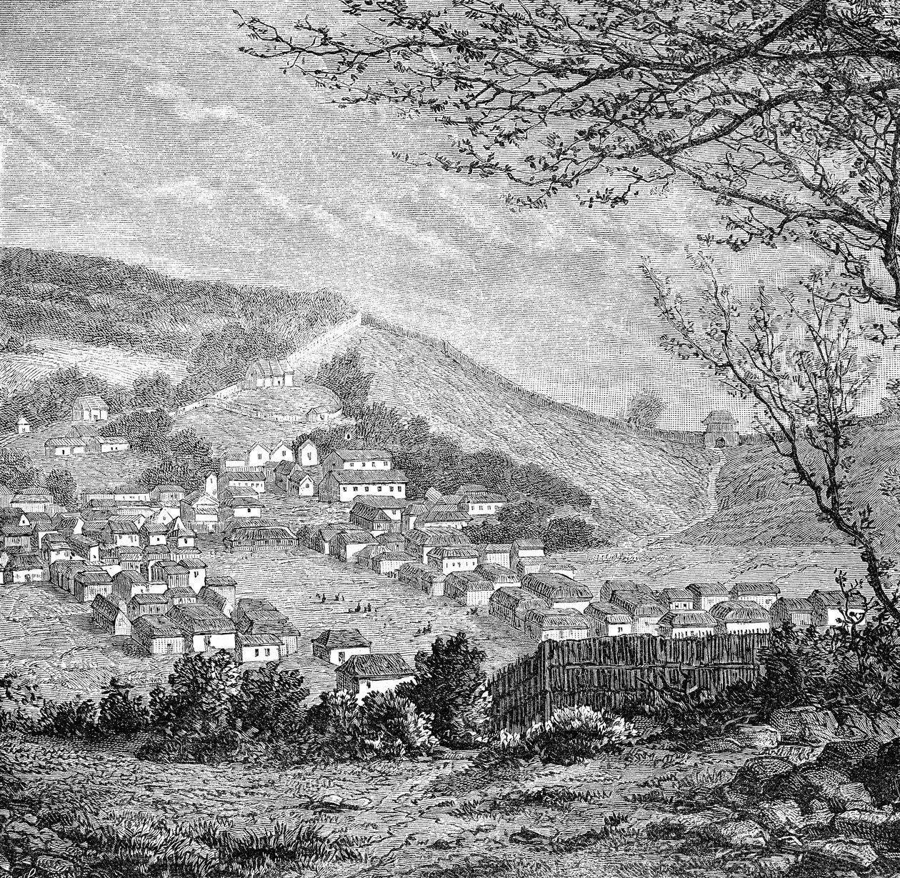 Generell utsikt over Kang-Hoa, Lower Hang-Kiang, c1890 av Unbekannt