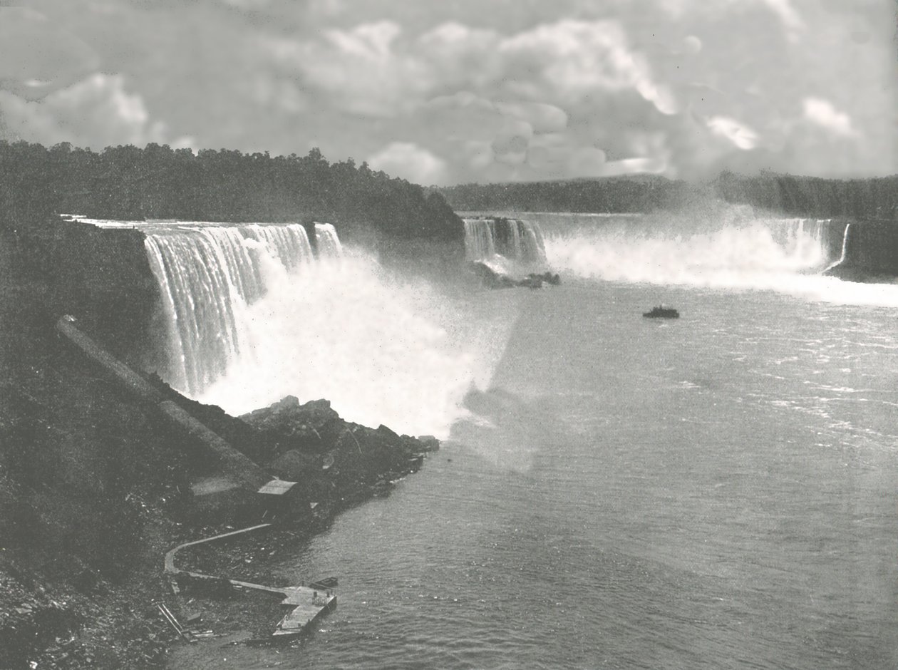 Generell utsikt over Niagara Falls, 1895. av Unbekannt