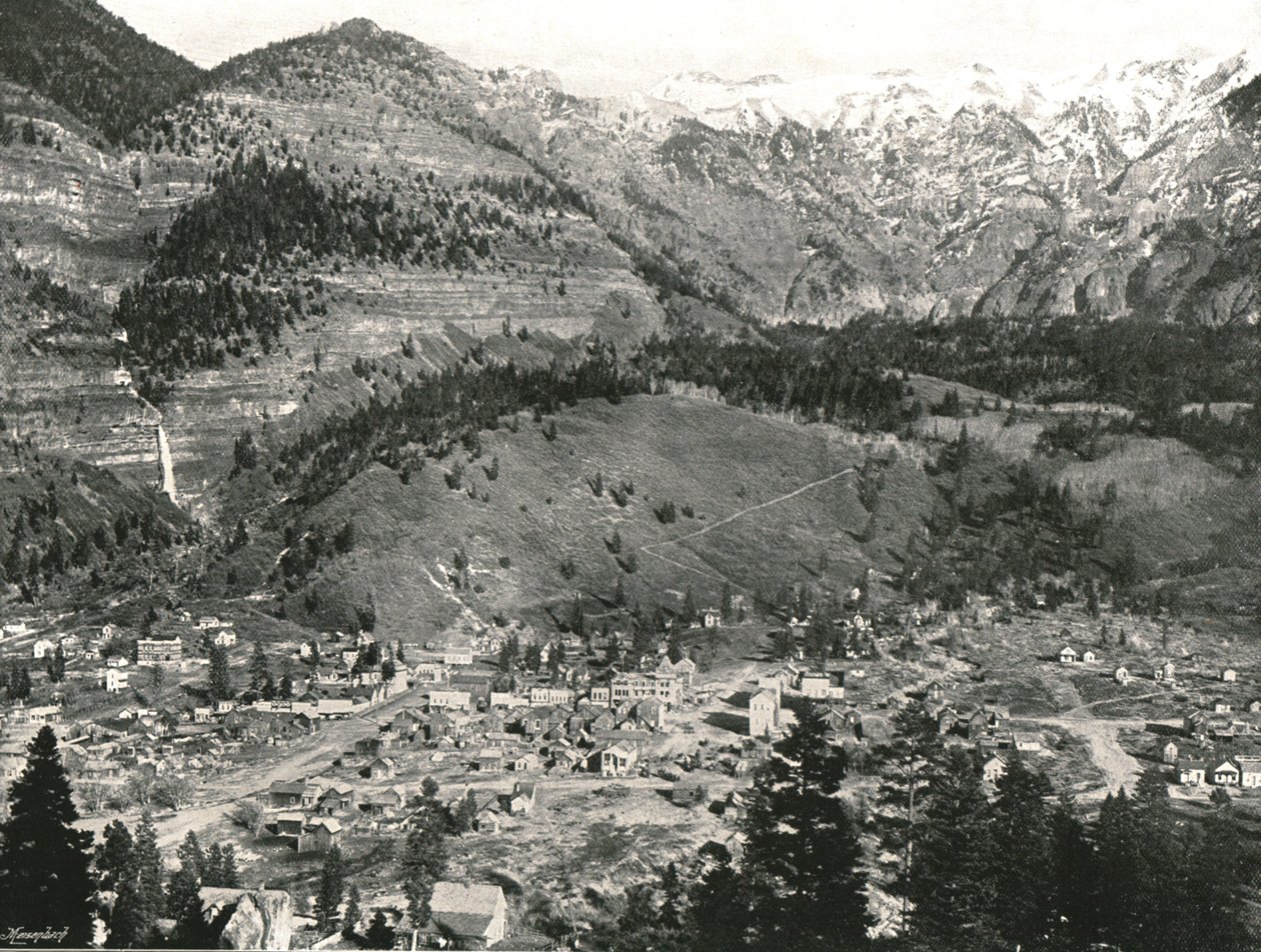 Generell oversikt over Ouray og Rockies, USA, 1895. av Unbekannt