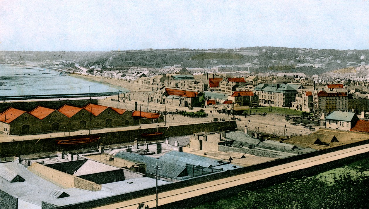 Generell utsikt over St. Helier, Jersey, 1906 av Unbekannt