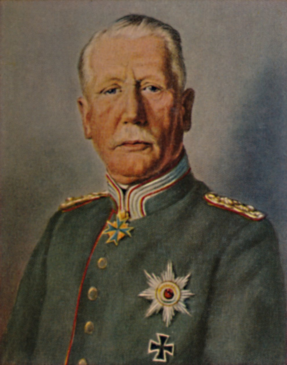 Oberst general von Einem. Født 1853. - Maleri av Busch, 1934. av Unbekannt
