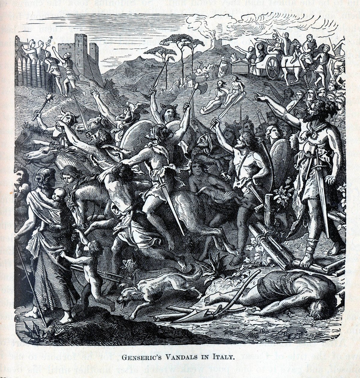 Genserics Vandals i Italia, 1882 av Unbekannt
