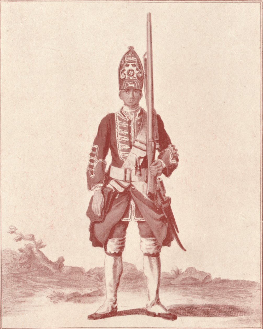 Gentleman, the 7th Royal Fusiliers 1742, 1742 1909 av Unbekannt