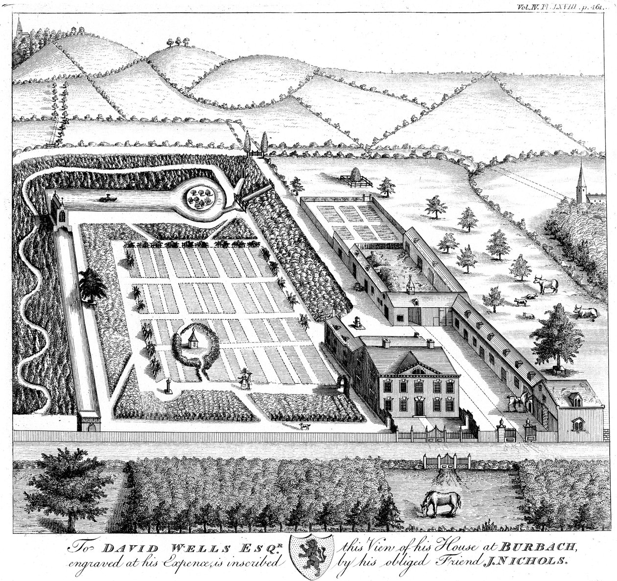 Gentlemans modell landsted, c1750 av Unbekannt