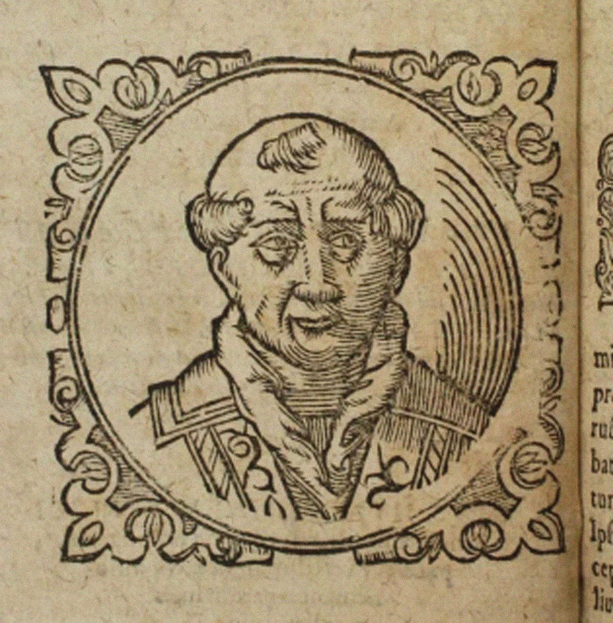 Geoffrey av Monmouth Fra: Prophecy of the Anglican Church, Merlin Ambrosii Brittain, 1603 av Unbekannt