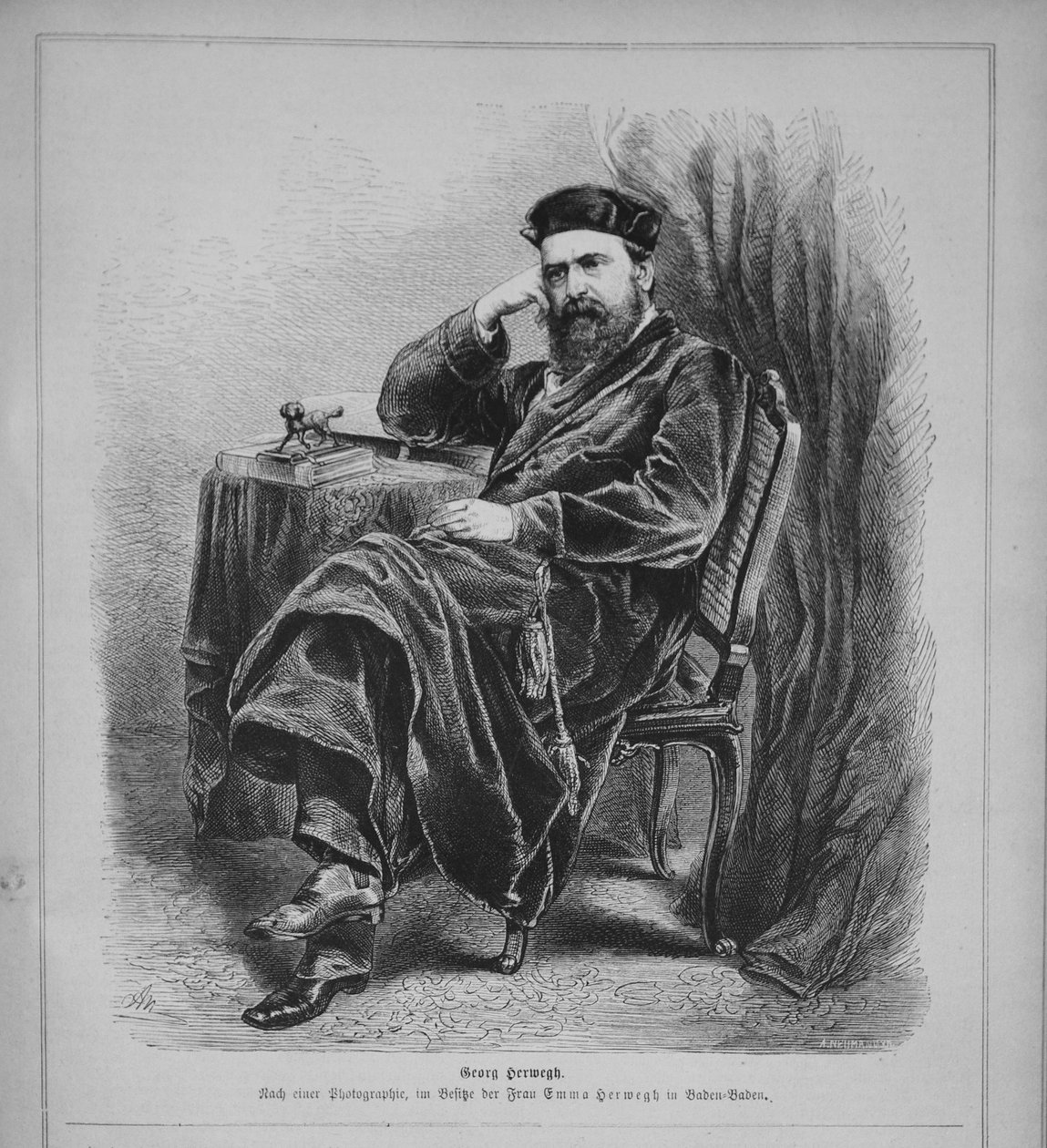 Georg Herwegh 1817-1875, 1870-årene av Unbekannt