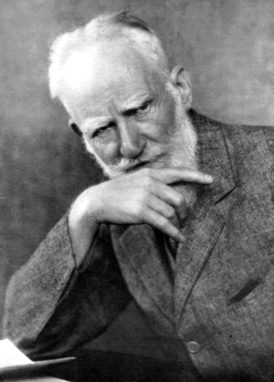 George Bernard Shaw 1856-1950, irsk forfatter, tidlig på 1900-tallet av Unbekannt