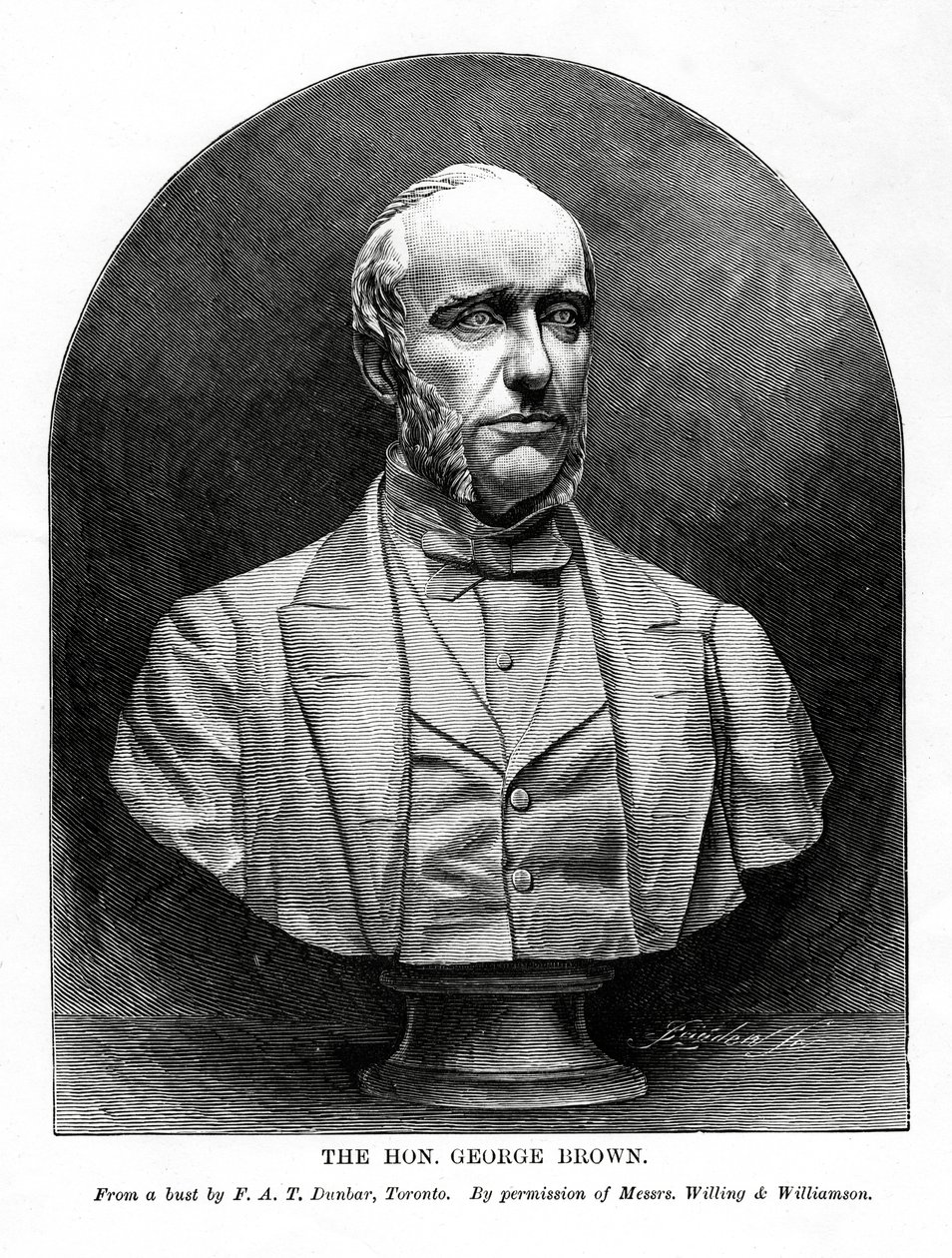 George Brown , skotskfødt kanadisk journalist og politiker, 1800-tallet av Unbekannt