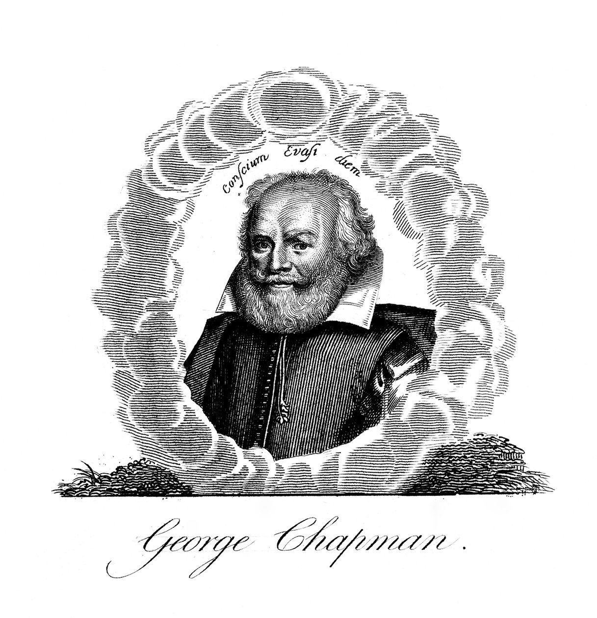 George Chapman , engelsk dramatiker, oversetter, poet og klassisk lærd, 1800-tallet av Unbekannt