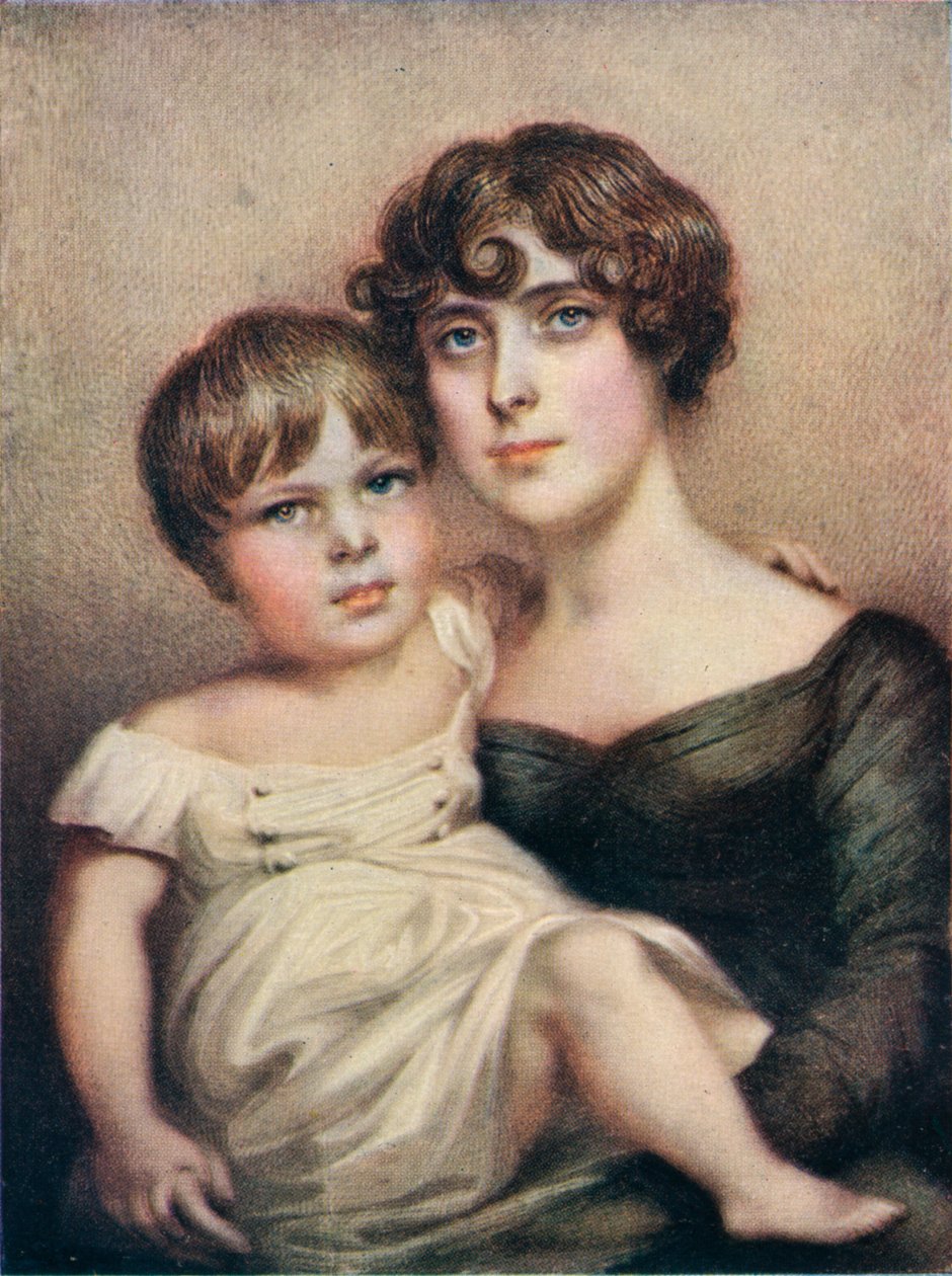 George Dacres Patterson og hans mor, Eleanor Dacres Patterson, 1815. 1911 av Unbekannt