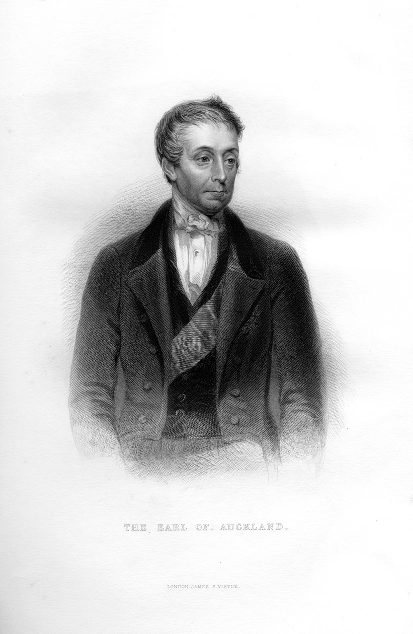 George Eden, 1. jarl av Auckland, generalguvernør i India, 1800-tallet av Unbekannt