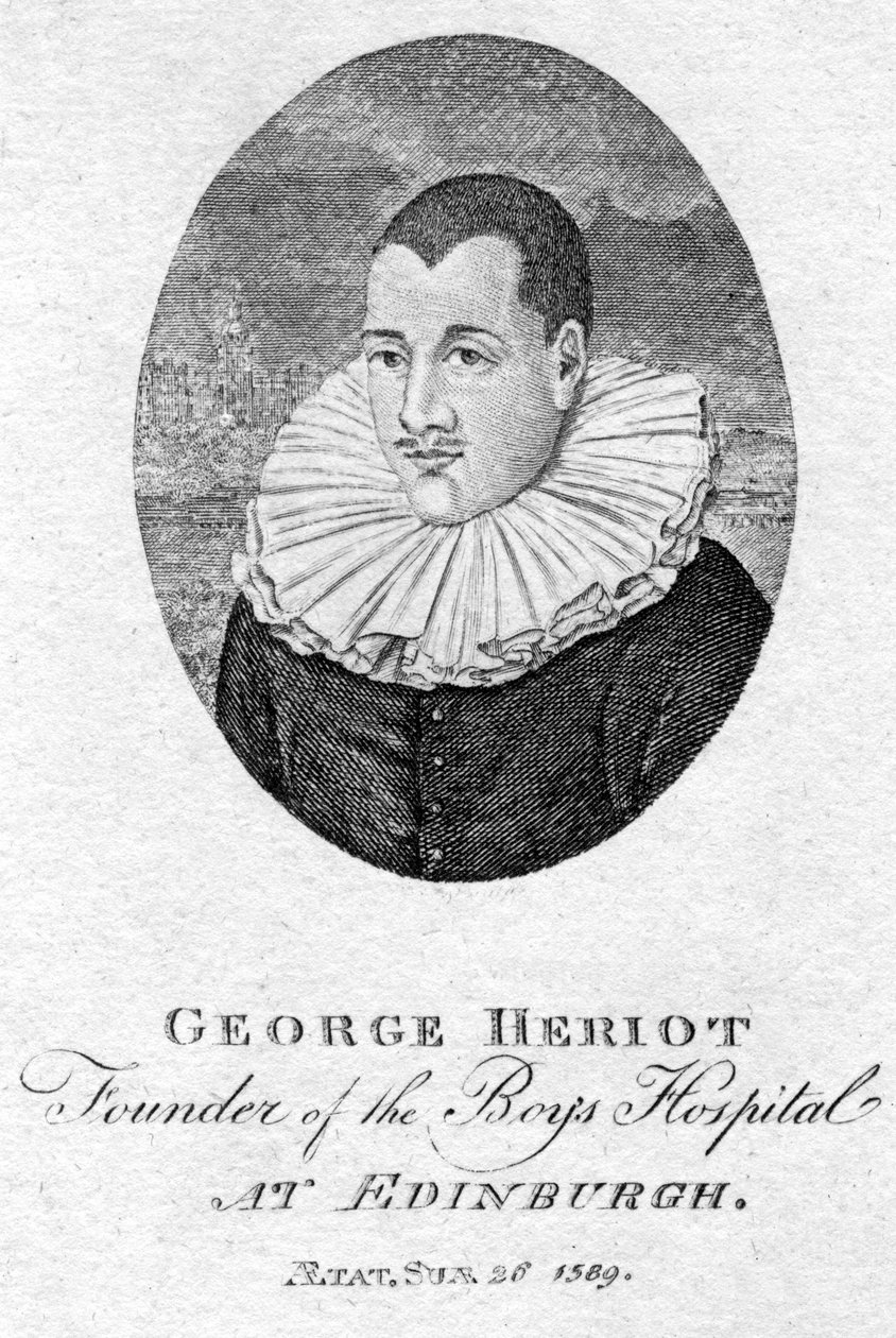 George Heriot 1563-1624, skotsk gullsmed og filantrop, 1791 av Unbekannt
