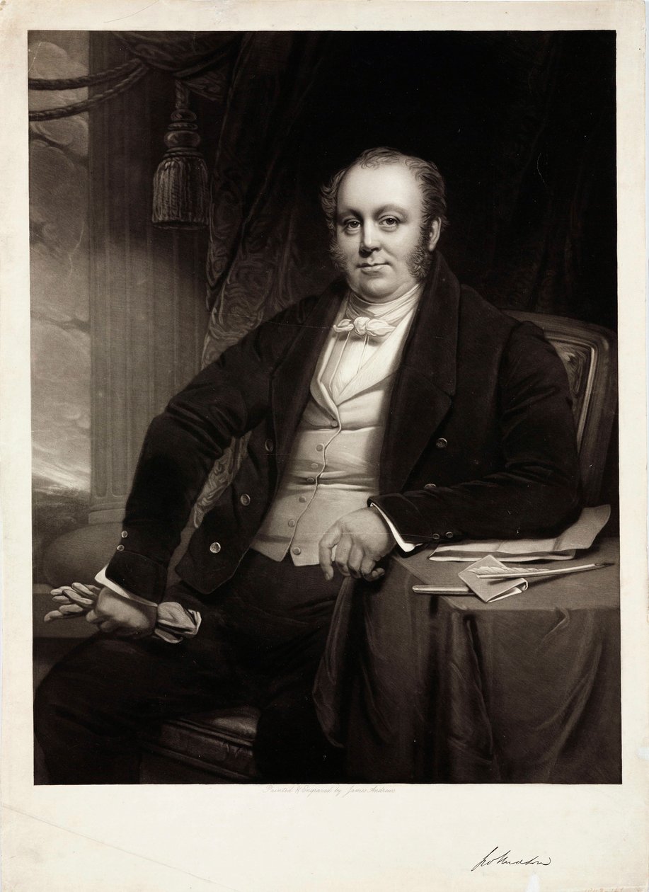 George Hudson, engelsk jernbaneformann, ca 1850 av Unbekannt